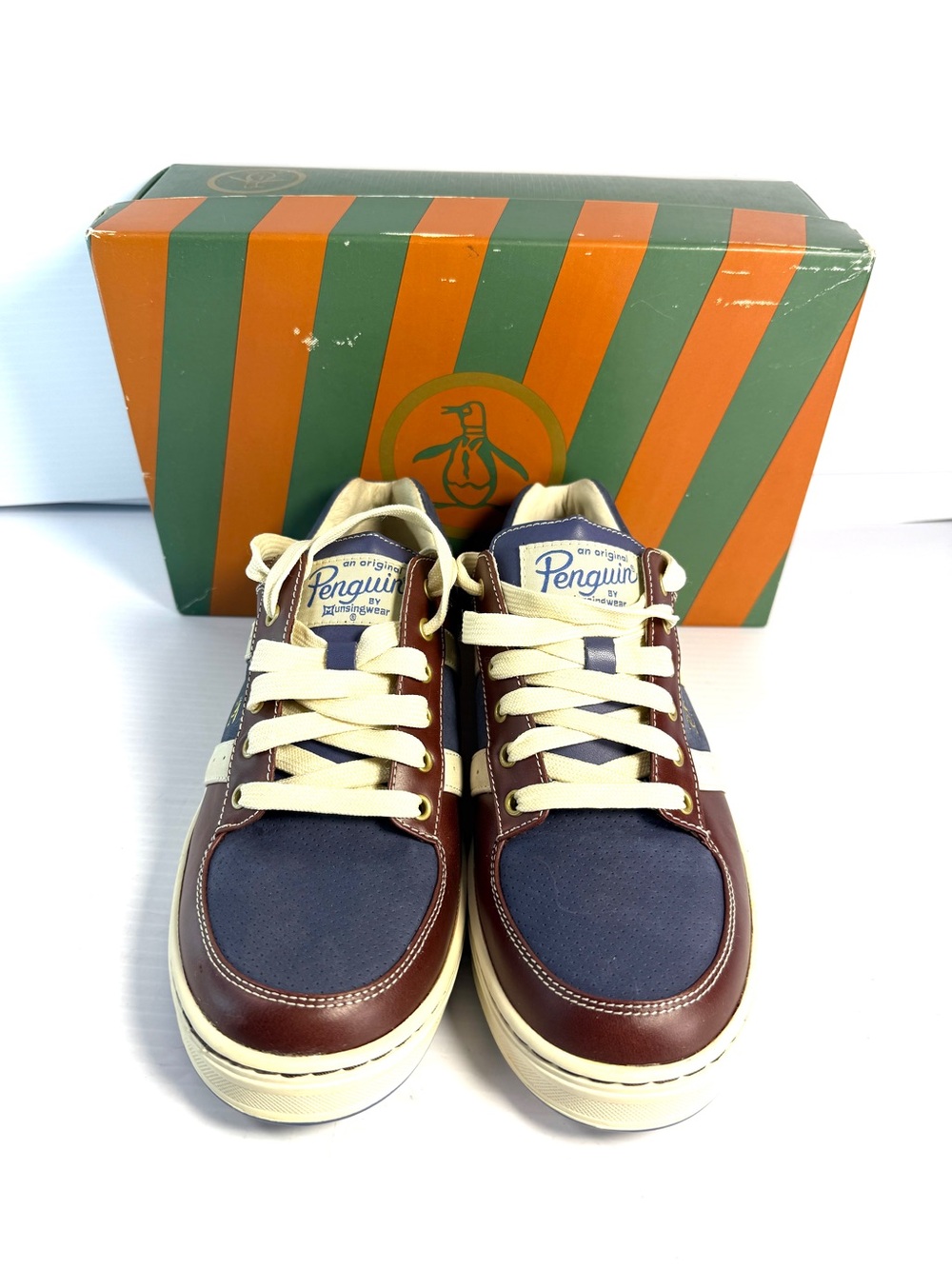 Original Penguin Blue and Brown Casual Low-Tops